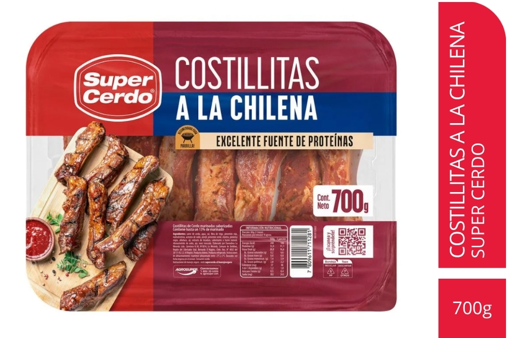 Costillitas a la Chilena Super Cerdo
