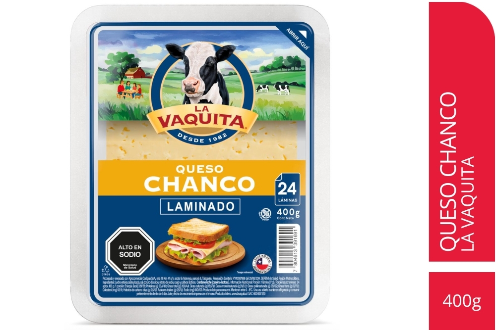 Queso Chanco Laminado La Vaquita