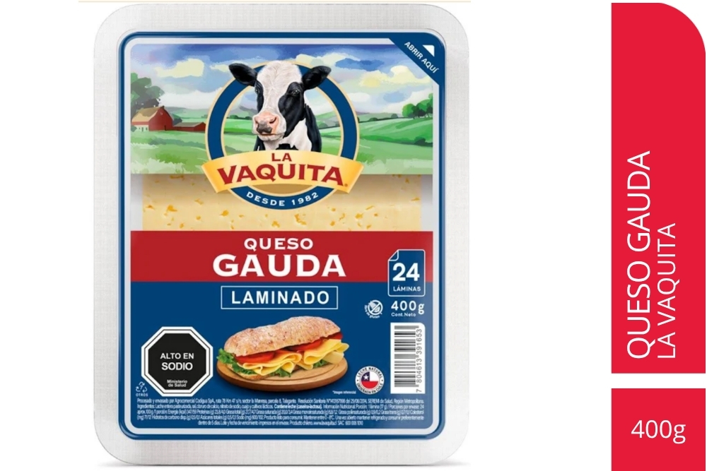 Queso Gauda Laminado La Vaquita
